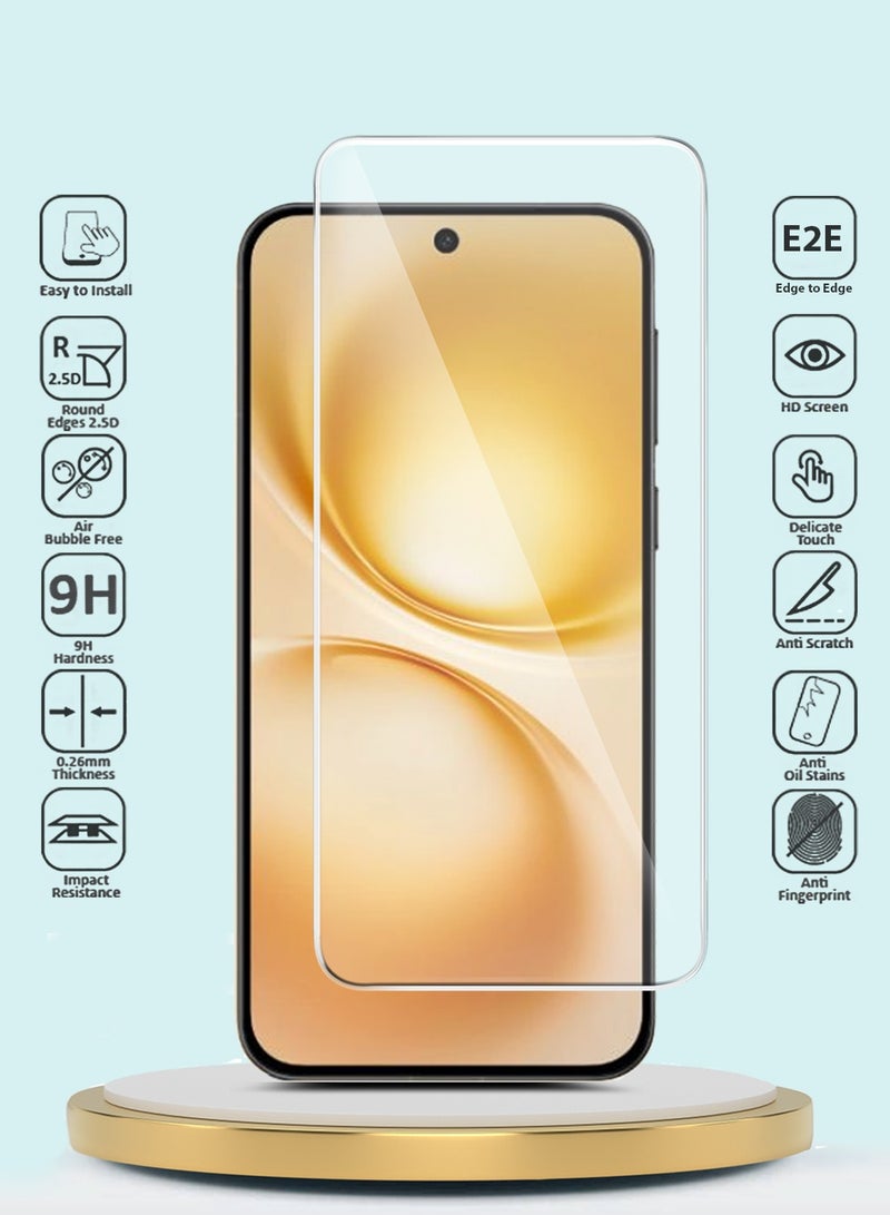 GMAX vivo X200 FE 5G 2025 GMAX Premium Series Curved Edges 9H 2.5D Tempered Glass Screen Protector - Clear - Image 2