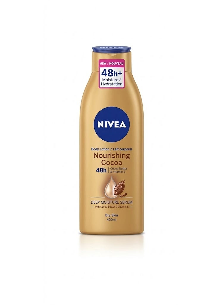 NIVEA Nourishing Chocolate Body Lotion with Cocoa Butter 400ml - Image 1