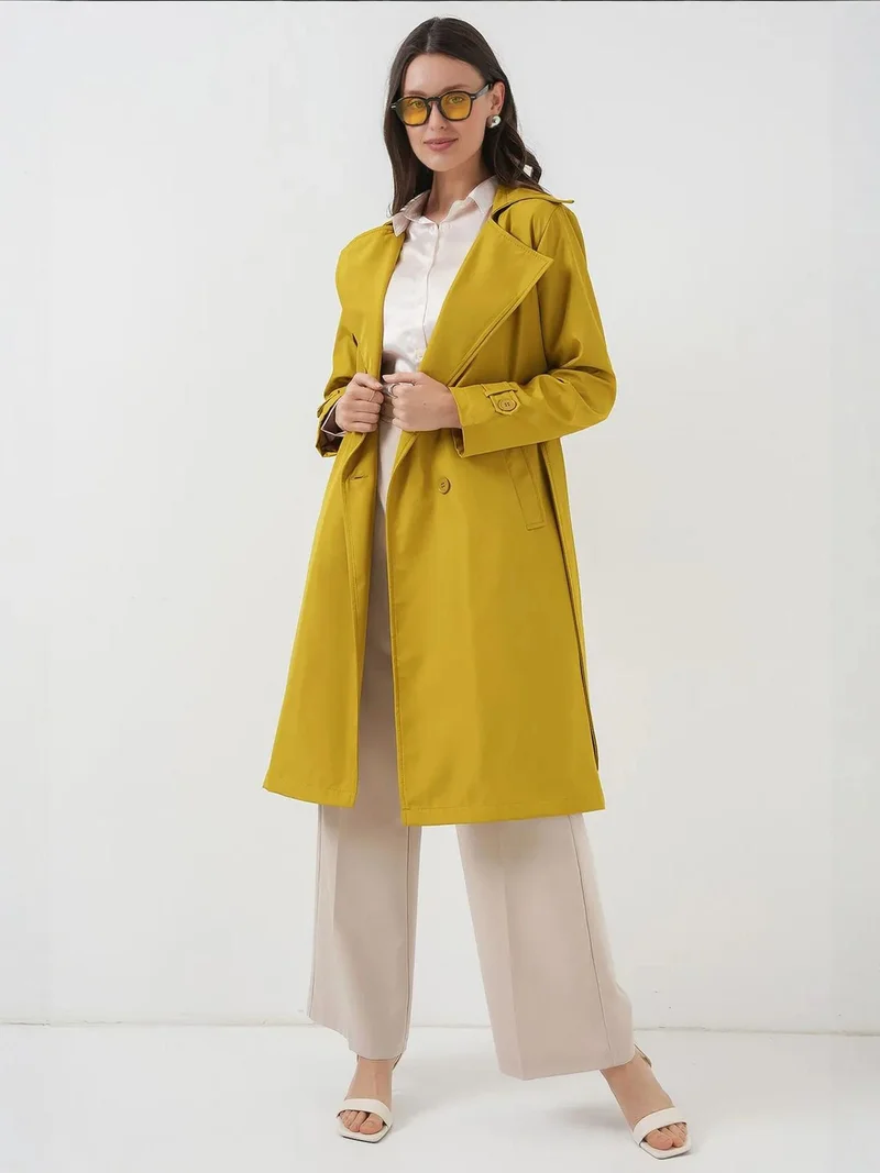 BIG DART BDART Double Breasted Lined Trench Coat