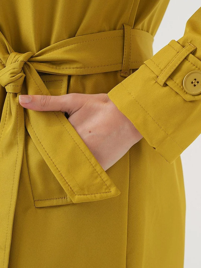 BIG DART BDART Double Breasted Long Trench Coat