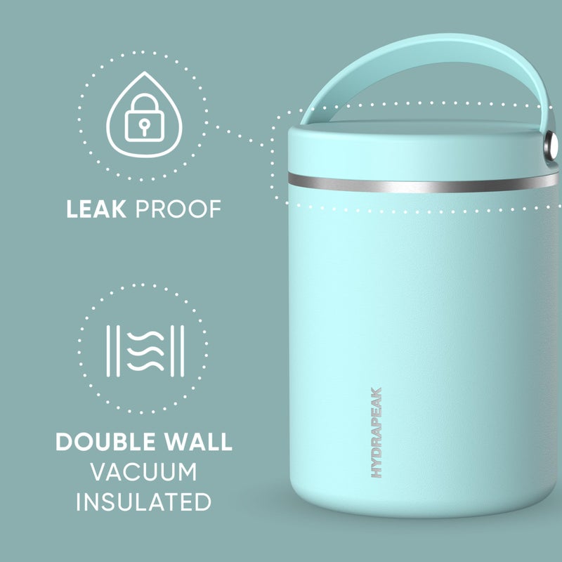 Hydrapeak 32oz Stainless Steel Vacuum Insulated Thermos Food Jar | Thermos for Hot Food and Cold Food, Wide Mouth Leak-Proof Soup Thermos for Adults, 10 Hours Hot and 16 Hrs Cold (Navy) - Image 4