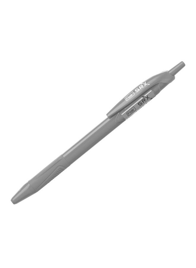 FLAIR SRX 0.7mm Retractable Ball Pen Box Pack | Triangular Grip For Better Hold | Light Weight Refillable Ball Pen | Vibrant Solid Body Colours | Black Ink, Pack of 10 Pens - Image 2