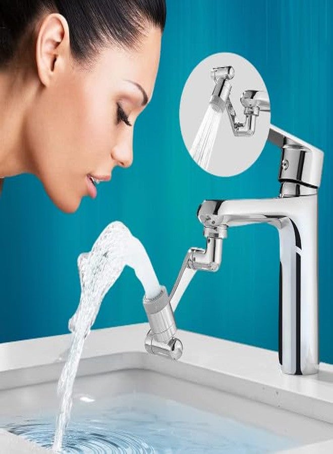 SHREE HANS CREATION 1080° Rotating Swivel Faucet Tap Extension 2 Modes Water Faucet, Adjustable Head Nozzle Adapter Splash-Proof Hose Aerator Filter Extender Sprayer for Kitchen, Bathroom, - Image 1