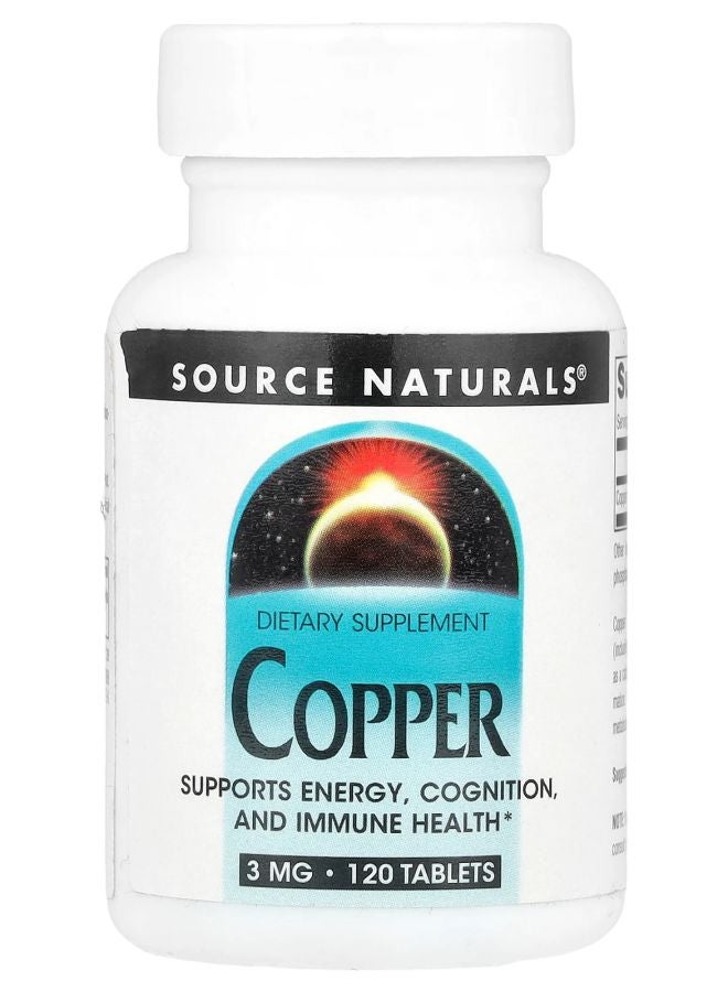 Copper 3 mg 120 Tablets