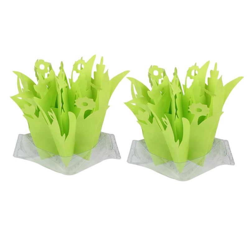 4 Pcs Non Electric Humidifier Simulation Plants For Reptile Terrarium Tortoise Pets 20x18cm As Shown - Image 2