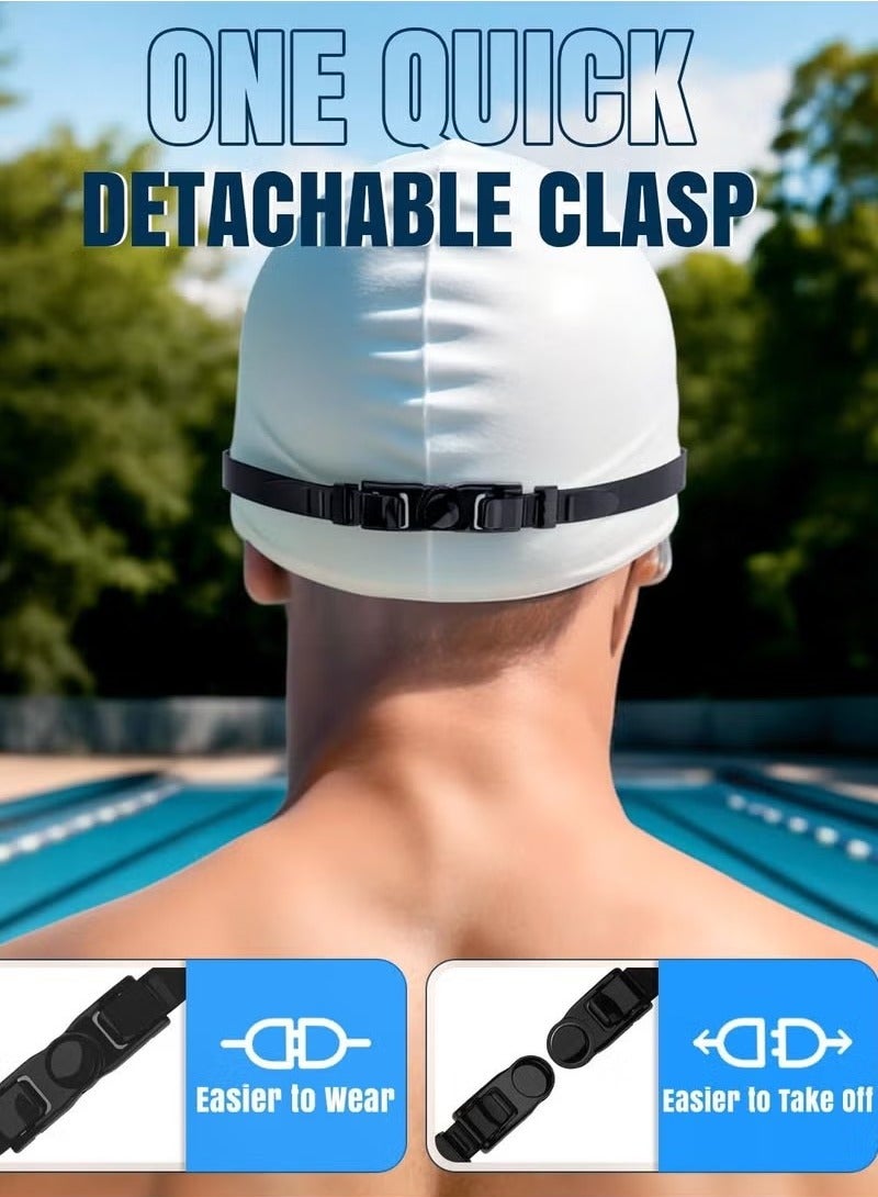 JWSISSIE Waterproof Swimming Goggles, UV Protection, Anti-fog and Anti-leak Swimming Goggles with Ear Plugs and Nose Clip, 180° Field of View, Suitable for Men, Women, Adults and Teens (2 Pack) - Image 5