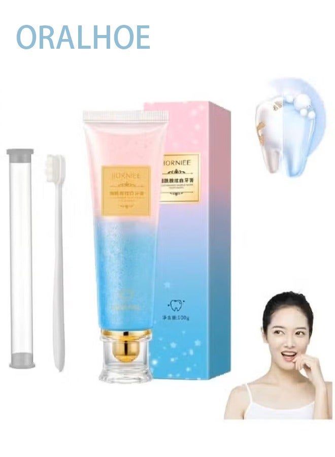 أورالحوي بودياسيل معجون أسنان مبيض نياسيناميد بودياسيل، معجون أسنان نياسيناميد مبيض نياسيناميد تبييض الأسنان (100غم مع فرشاة الأسنان) - Image 1