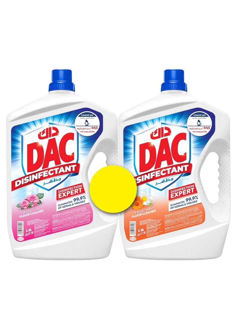 Dac Disinfectant With Total Protection Rose And Floral 2.9LX2 - Image 1