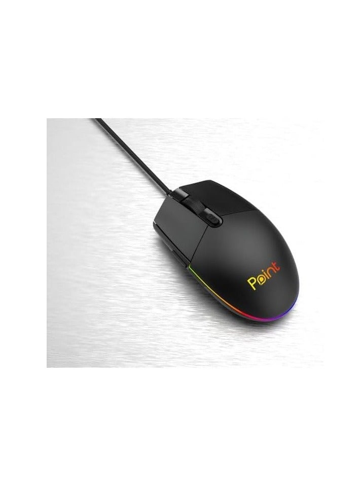 بوينت ماوس الألعاب Point GAMING MOUSE WITH LED rgb PT-214 POINT - Image 2