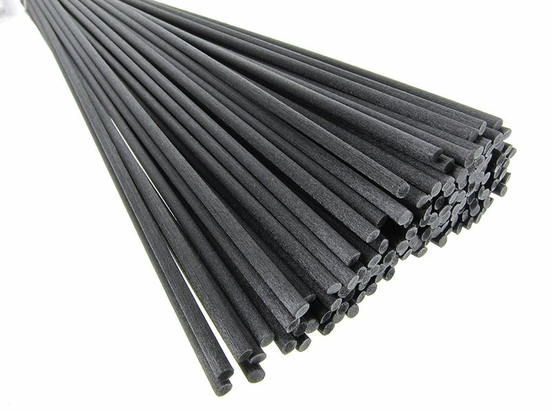 Resafy Reed Diffuser Sticks, Jecnovo Pack of 100 Fiber Sticks with Handmade Linen Bag, Safe and Non-Toxic, 9 Inches Long 3mm Diameter Aromatherapy Diffusers for Home, Spa and Office(Black) - Image 2