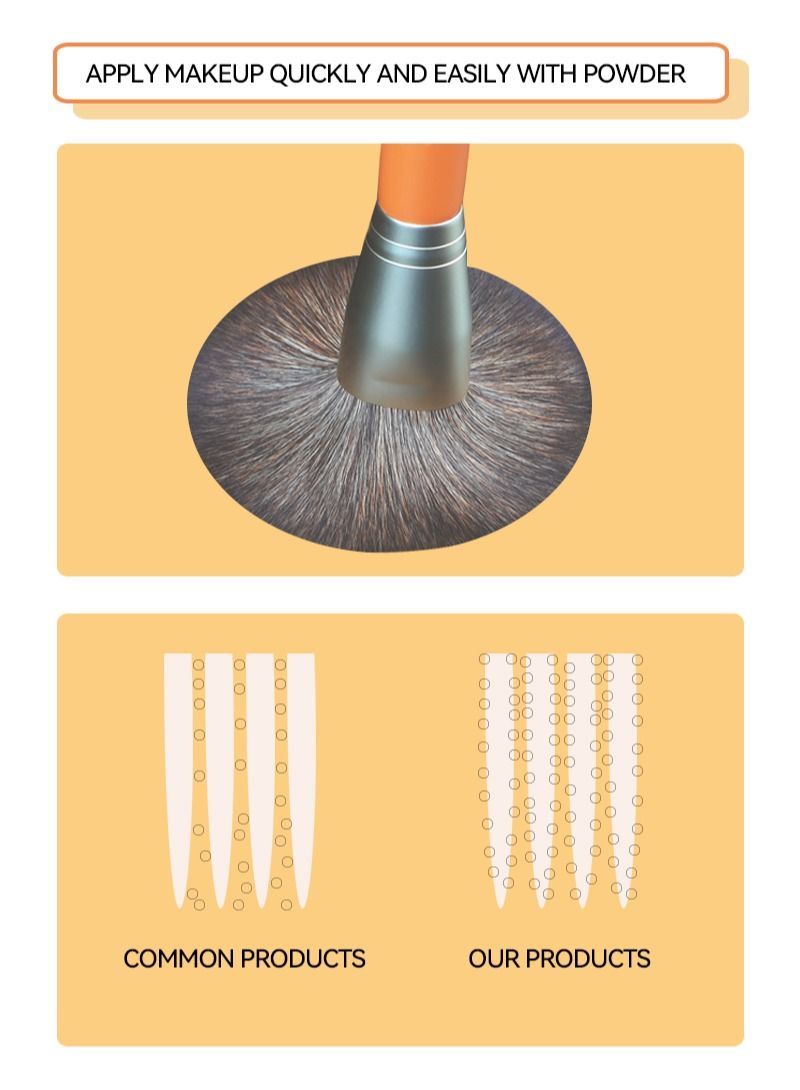 Sharpdo Imitation squirrel hair water-based paint makeup brush set of 14 brushes - Image 2