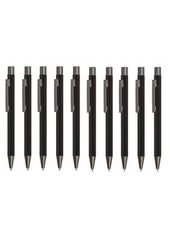 Uma Pack of 10 Retractable Ballpoint Pen Made In Germany Black  - Image 1