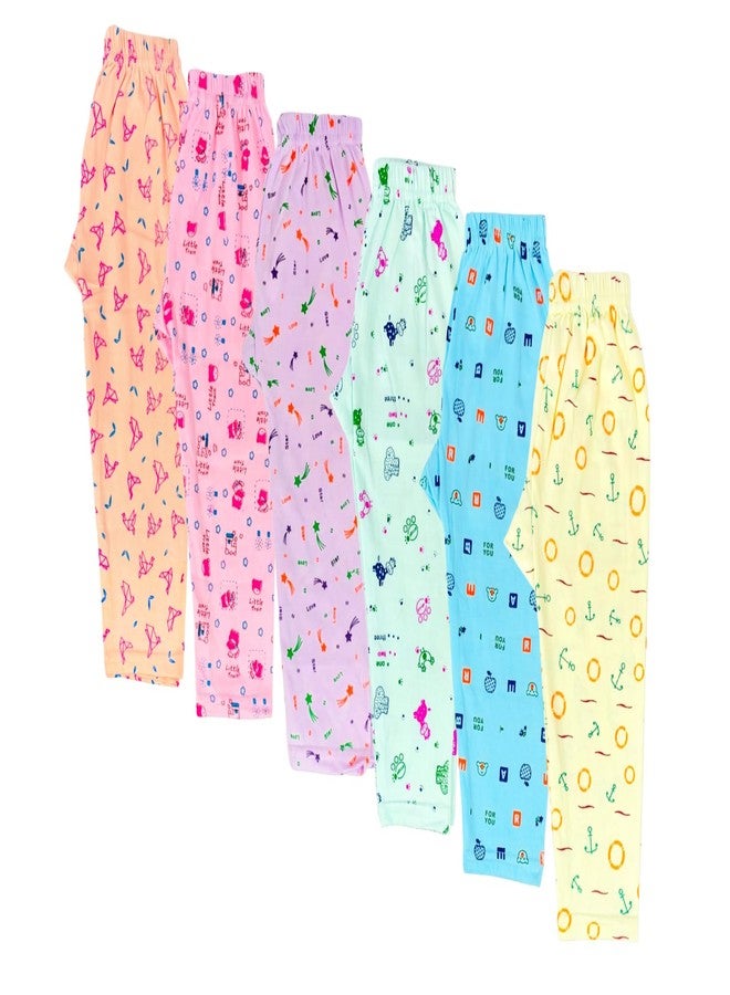 SEE FIT بيجاما/سروال قطن ناعم للأطفال من SEE FIT، طباعة متعددة الألوان، عبوة من 6 (1-2 سنوات) - Image 2
