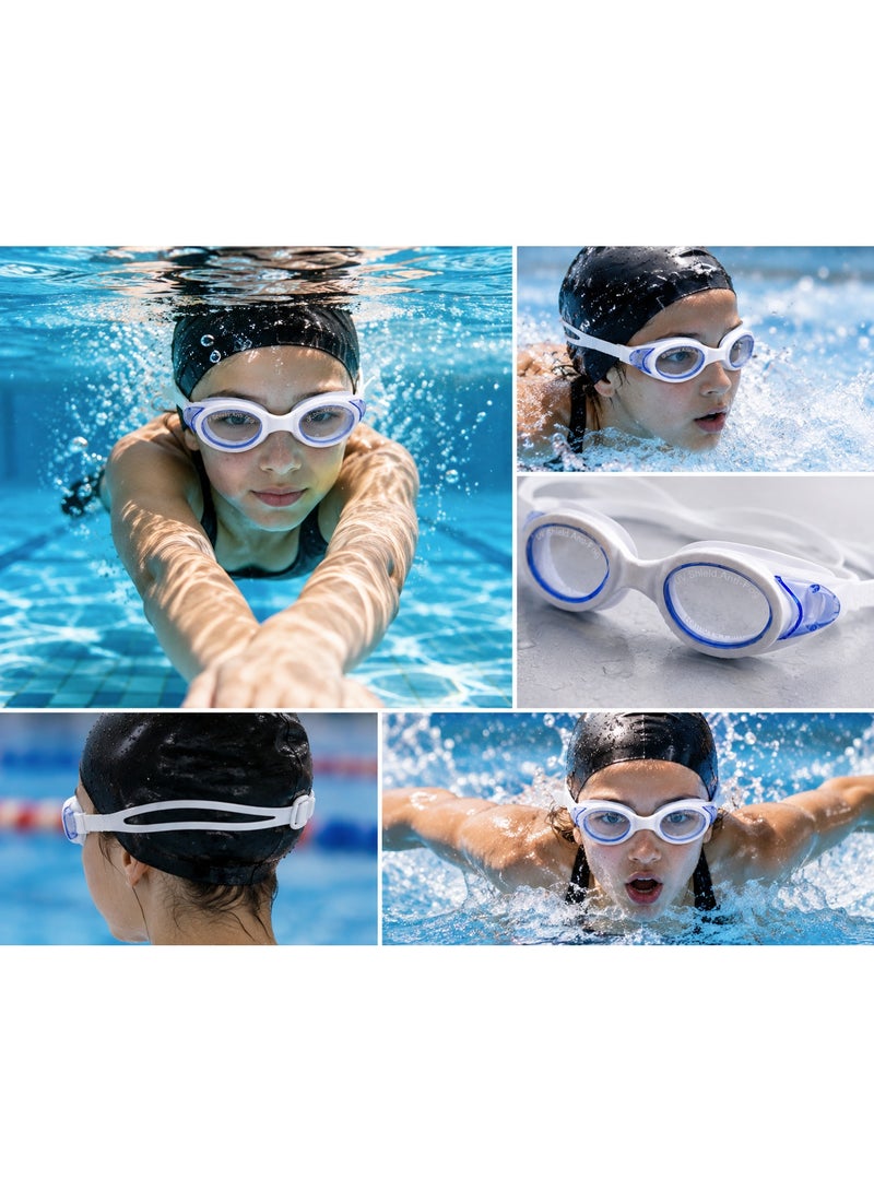 speedo Professional swimming goggles for adults and teenagers with anti-fog lenses and UV protection, including a storage case and extra ear tips. - Image 3