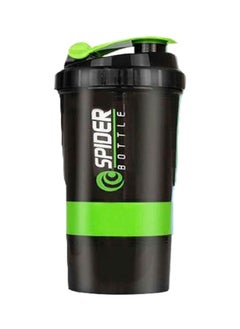 SPIDER Protein Shaker Bottle With Powder Storage Compartment 24.5x9.8x7.5cm 