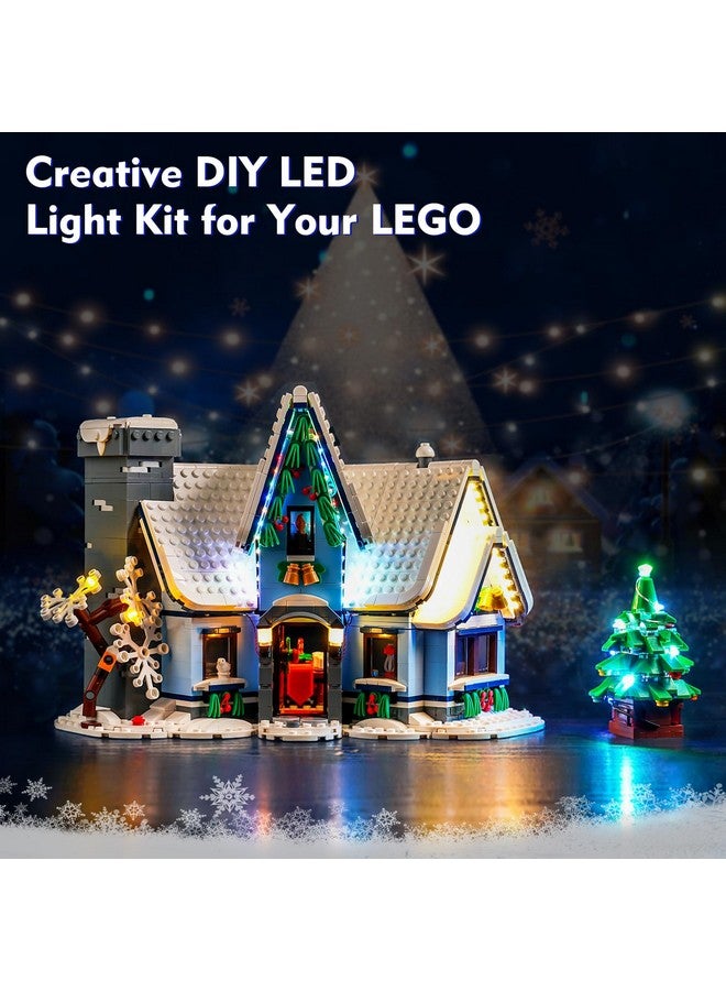 Vonado Led Light Kit Compatible With Lego Santa’S Visit 10293 Christmas House Tree, Diy Creative Lighting Set Accessories Compatible With Lego 10293 Building Set (Lights Only, No Models) - Image 4