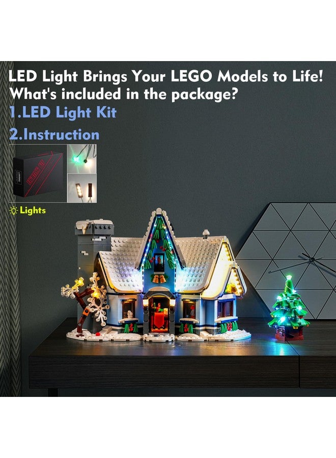 Vonado Led Light Kit Compatible With Lego Santa’S Visit 10293 Christmas House Tree, Diy Creative Lighting Set Accessories Compatible With Lego 10293 Building Set (Lights Only, No Models) - Image 3