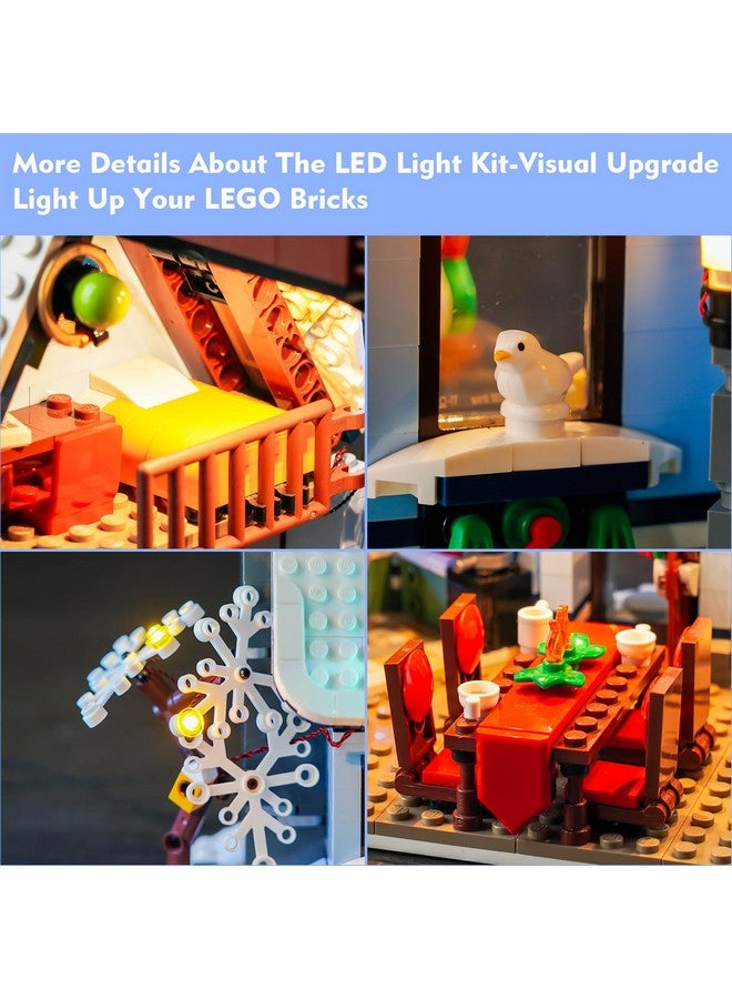 Vonado Led Light Kit Compatible With Lego Santa’S Visit 10293 Christmas House Tree, Diy Creative Lighting Set Accessories Compatible With Lego 10293 Building Set (Lights Only, No Models) - Image 2
