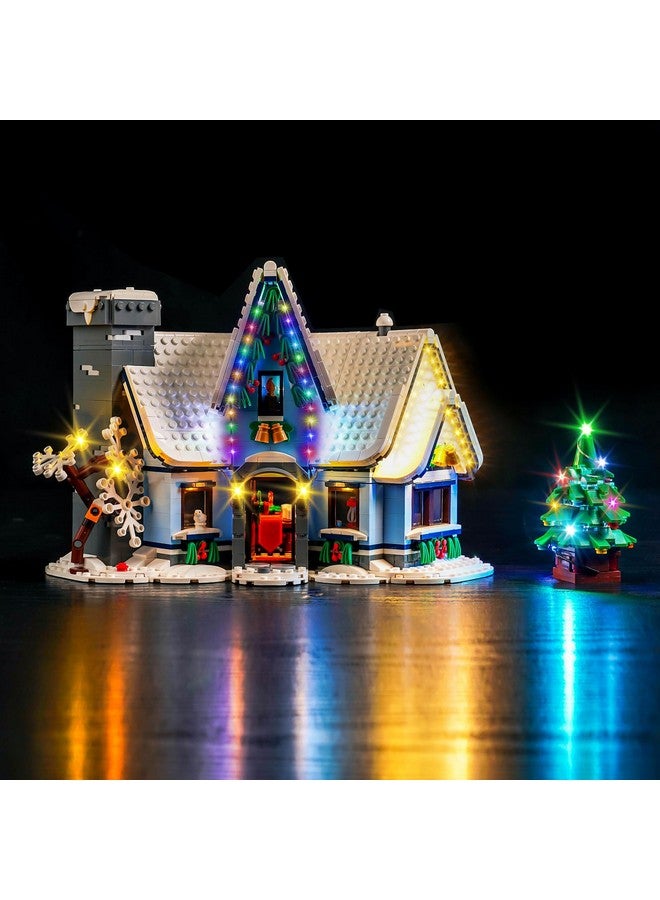 Vonado Led Light Kit Compatible With Lego Santa’S Visit 10293 Christmas House Tree, Diy Creative Lighting Set Accessories Compatible With Lego 10293 Building Set (Lights Only, No Models) - Image 1