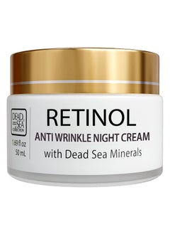 Dead Sea Collection Dead Sea Collection AntiWrinkle Night Cream for Face with Retinol and Sea Minerals  Nourishing and Moisturizer Face Cream 169 floz 