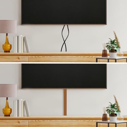 RUBBER BOND TV Cord Hider – Flexible Wall Cord Cover Slim Design Silicone Cable Raceway - Self Adhesive, Cut to Size Design for Hiding Wires on Wall - Clean Home Setup Cable Concealment (Brown, 10 Feet) - Image 3