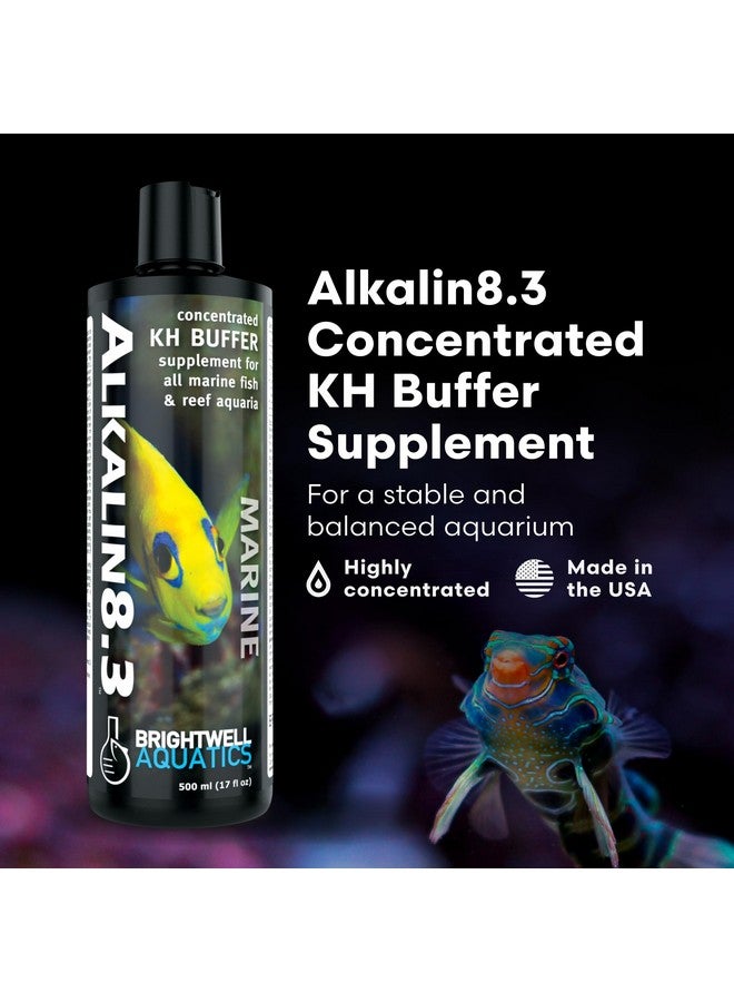 Brightwell Aquatics - Alkalin8.3 Concentrated KH Buffer Supplement - for All Marine Fish and Reef Aquaria - Aquarium Water Treatments, 17 fl oz - Image 2