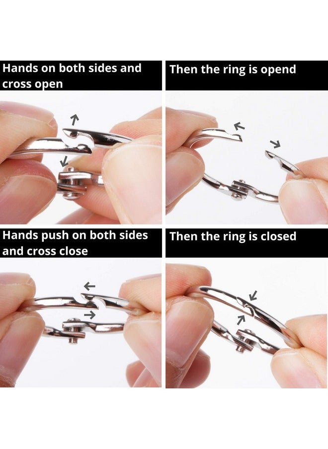 Mr. Pen - Binder Rings, Loose Leaf Binder Ring, 36Pc, Assorted Sizes, Book Binder Rings, Ring Binder Clips, Metal Rings For Index Cards, Rings For Flash Cards, Index Card Rings, Book Rings, Ring Hooks  - Image 3