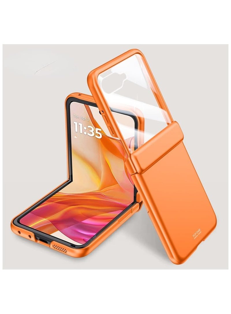 general Case for Motorola Razr 50 Ultra（2024）,Durable Anti-Fingerprint Shockproof Screen Protector,Foldable Cover with Hinge Protection - Image 1