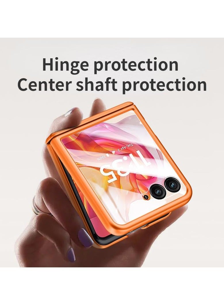 general Case for Motorola Razr 50 Ultra（2024）,Durable Anti-Fingerprint Shockproof Screen Protector,Foldable Cover with Hinge Protection - Image 3