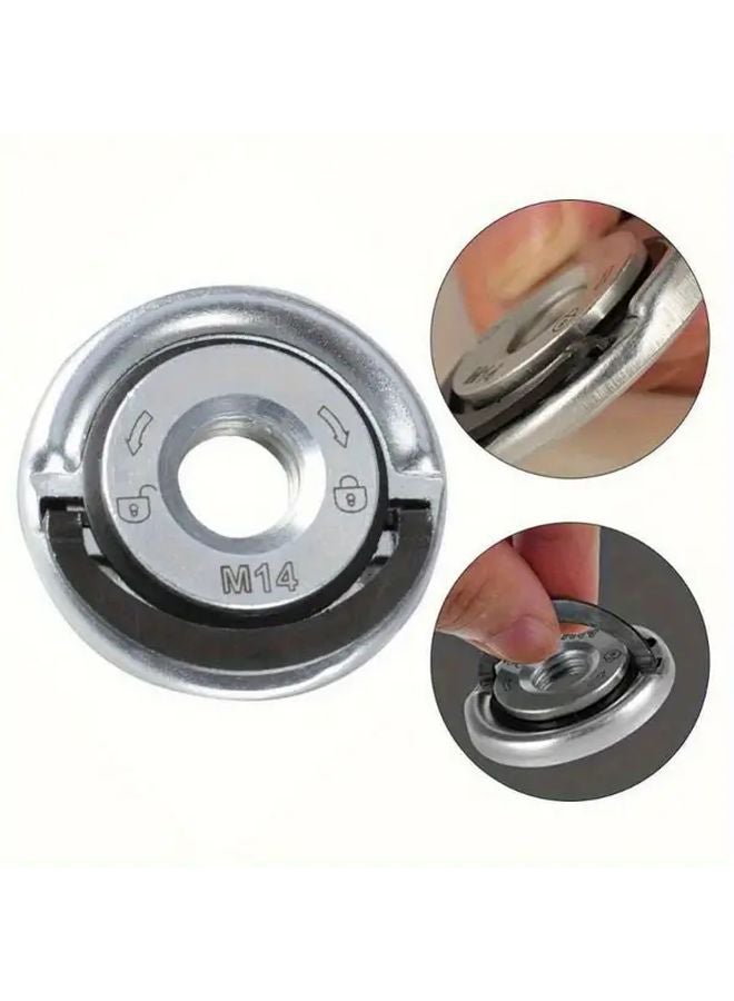 2pcs M10 M14 5 8 11 Thread Quick Release Flange Nut For Angle Grinder Metal Clamping Flange - Image 3