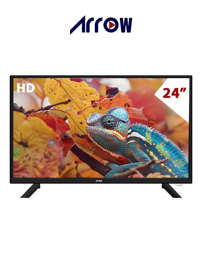 ARRQW Standard TV - 24" HD Ready - 1366x768 - 60Hz - Stereo - Wireless Display - 2 HDMI Ports - Two USB Ports - Wall Mount | Style - RO-24LP  - Image 1