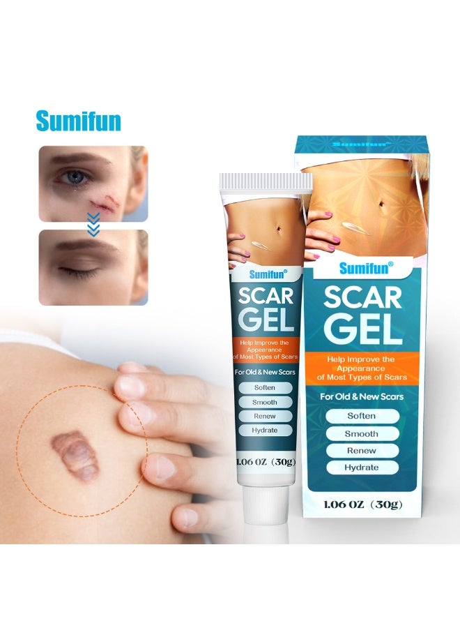 سوميفون جل تفتيح الندبات، كريم تفتيح الندبات، كريم حروق البشرة، كريم للعناية بالبشرة، عبوة واحدة - Image 5