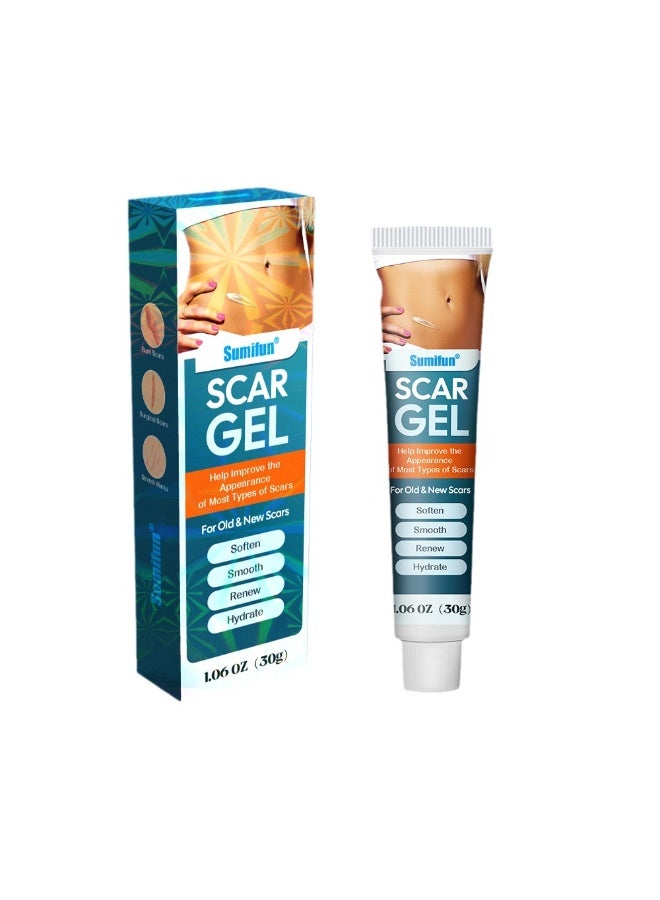 سوميفون جل تفتيح الندبات، كريم تفتيح الندبات، كريم حروق البشرة، كريم للعناية بالبشرة، عبوة واحدة - Image 1