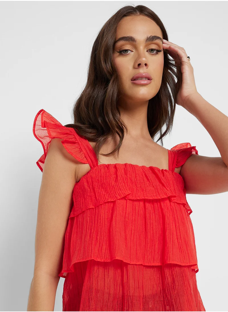 Ginger Ruffle Tiered Flouncy Top