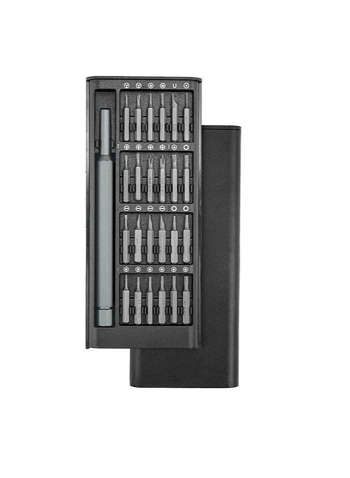 24 in1Mi crewdriver Magnetic Driver Bits Set S2 Alloy Steel  Pocket Manual Screwdriver Tool Set Repair Tool Kit Grey - Image 3
