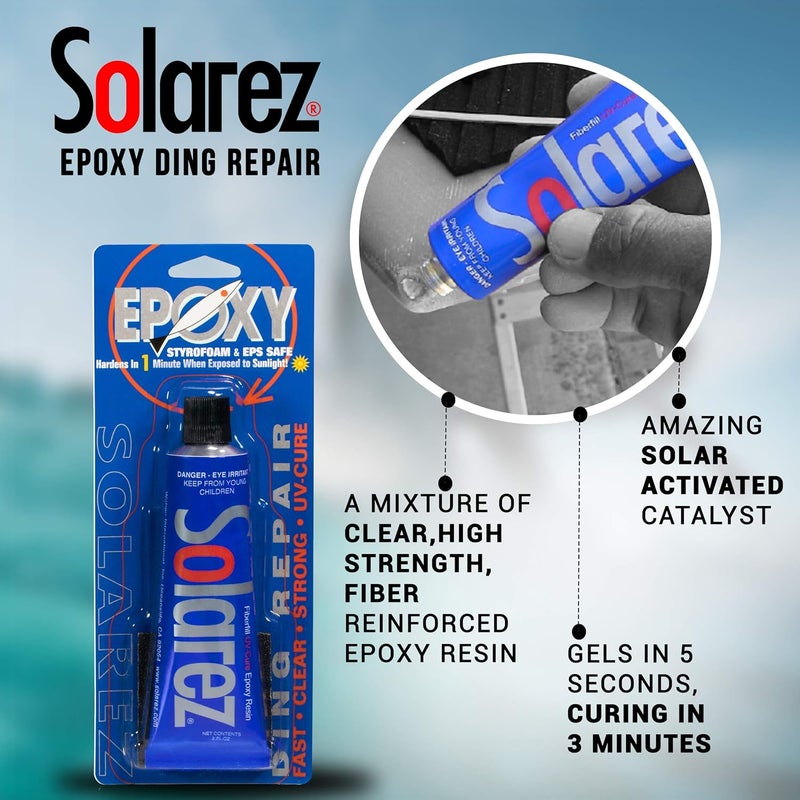 Solarez UV Cure Epoxy Ding Resin - SUP Paddleboard & Surfboard Repair Kit - Image 2