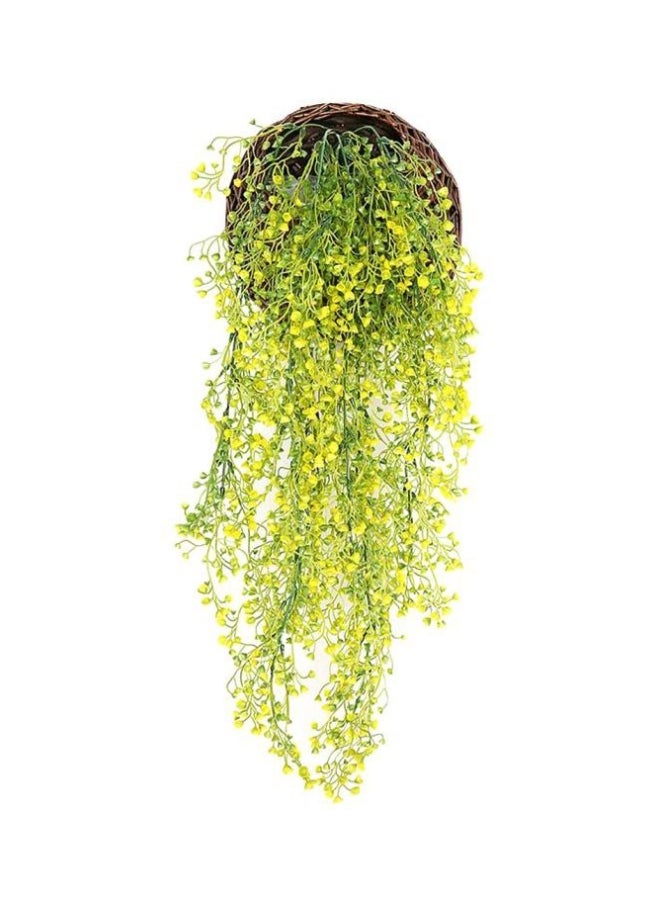 Loquat Qiangtie Modern Design Artificial Plants Yellow/Green/Brown 83x12x11centimeter 