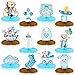 Teling 12 Pcs Bear Baby Shower Centerpiece Honeycomb Blue Bear Balloons Socks Nipples Diapers Its a Boy Table Decorations Baby Shower Tables Rooms Decor Gender Reveal Adornment for Boy Party Birthday - Image 3