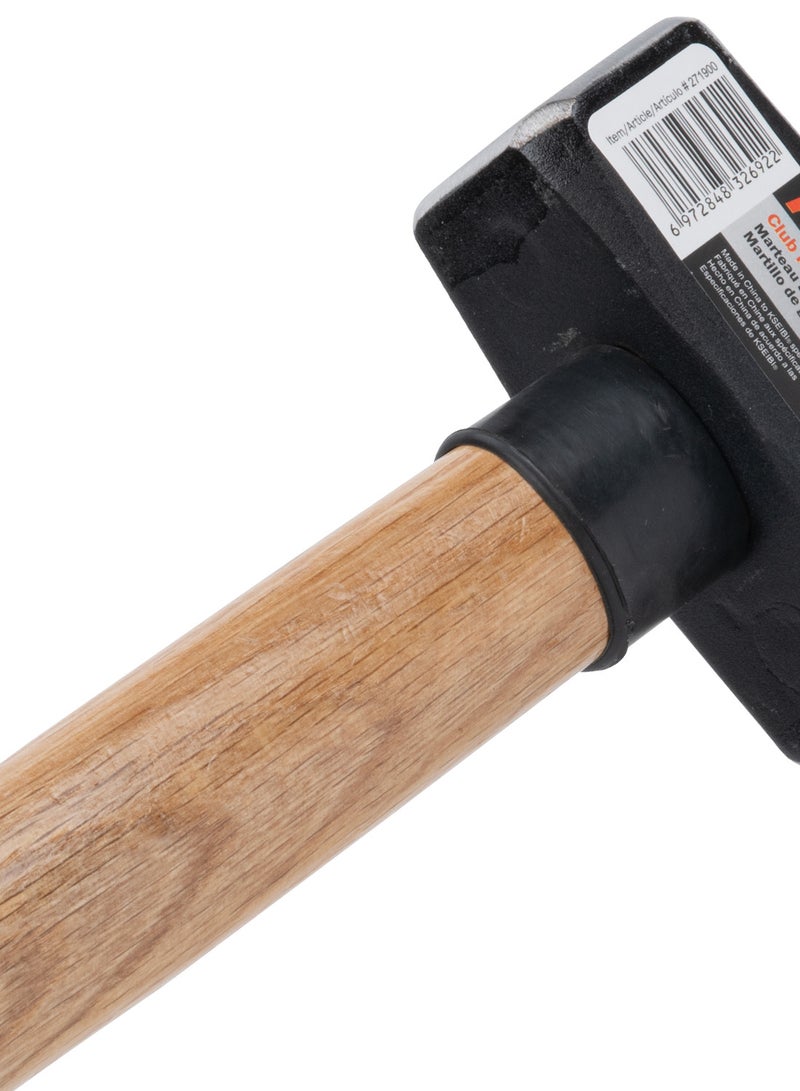 KSEIBI Club Hammer 1500g – Heavy-Duty Hardened Steel Head, Durable Wooden Handle, Professional-Grade Sledge Mallet for Construction, Demolition, and DIY Projects  - Image 4