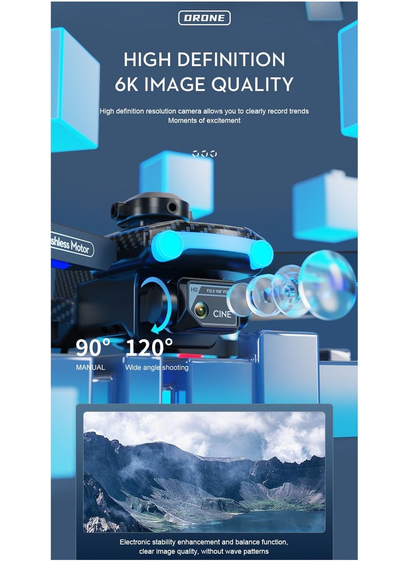 LSRC - XT204 Aerial Photography UAV Brushless Motor Optical Flow with Obstacle Avoidance Quadcopter Remote Control Toy (1 Battery ) - Image 1