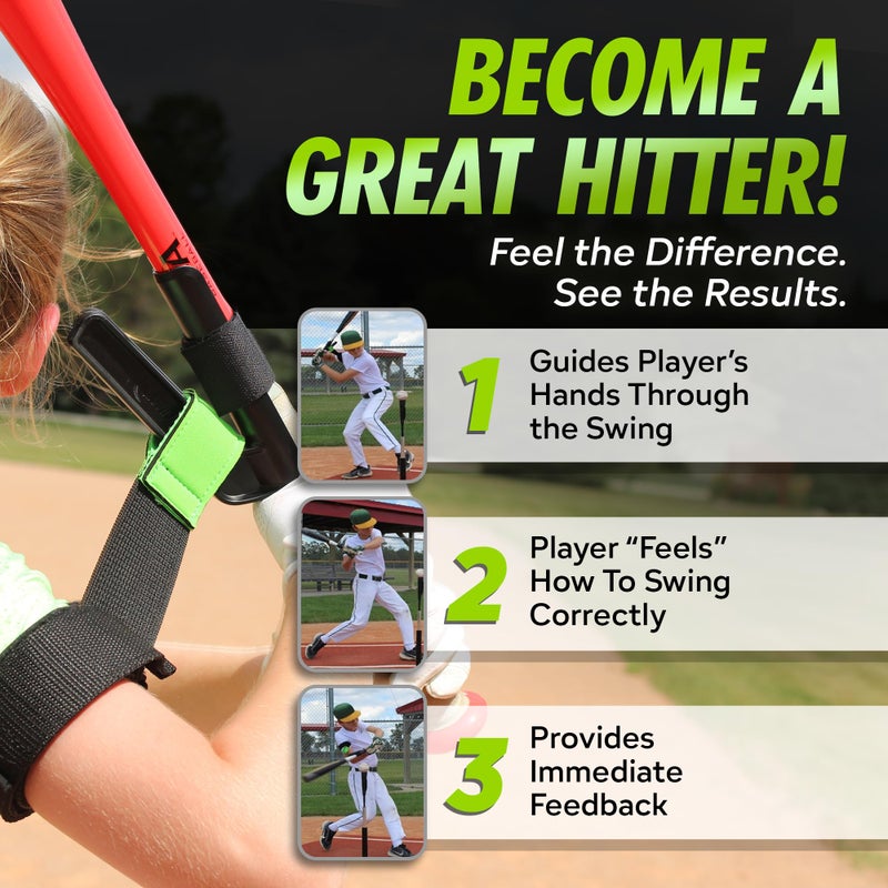 SWINGRAIL Baseball/Softball Swing Trainer Aid - Equipment for Batting and Hitting - Image 2