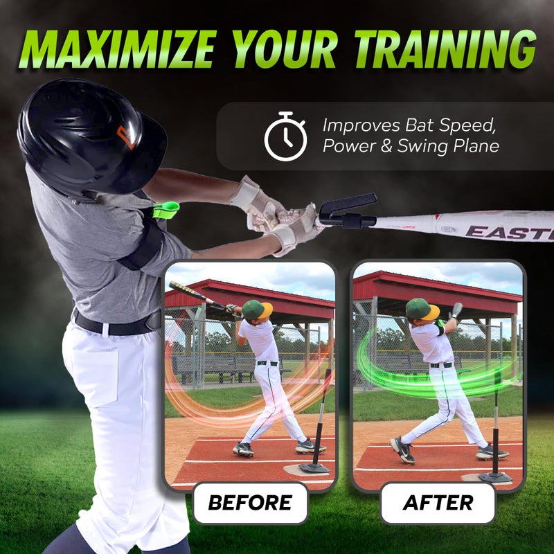 SWINGRAIL Baseball/Softball Swing Trainer Aid - Equipment for Batting and Hitting - Image 4