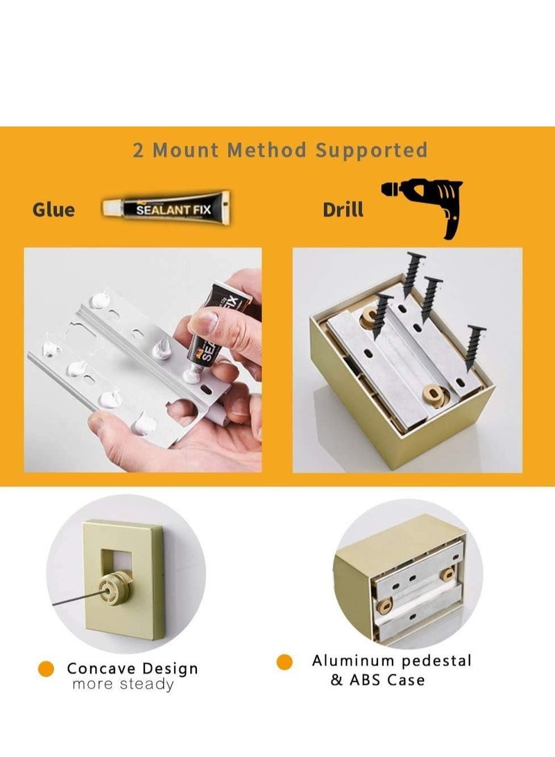 حبل غسيل قابل للسحب، رف تجفيف حبل الغسيل الأوتوماتيكي الربيعي، خط تجفيف ملابس رف تجفيف مثبت على الحائط، خط تجفيف من الفولاذ المقاوم للصدأ مثبت على الحائط للشرفة، الحمام (اللون: ذهبي) - Image 5