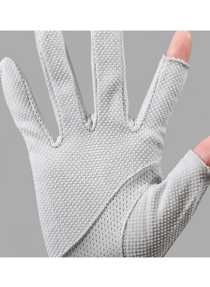 Generic Women's Lace Sun Protective Gloves - UPF 50+ UV Sun Protection,Driving Gloves Long Gloves 29cm,Women's Gloves Anti Slip Breathable Thin High Elasticity,Touch Screen Gloves Cycling Riding Outdoor Spo - Image 4