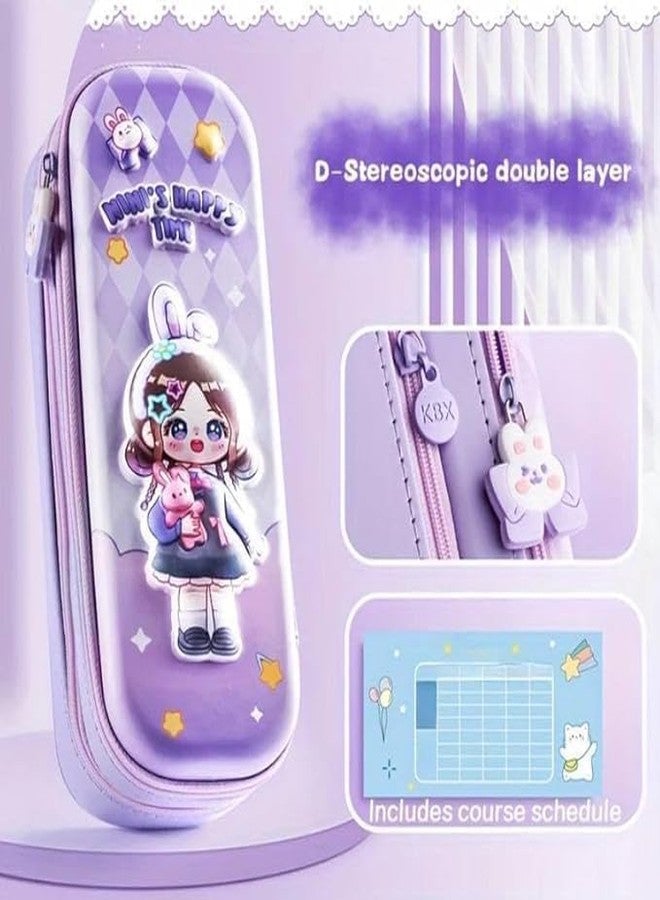 TOYVELLY Double Layer Space Pencil Case | 3D EVA Large Capacity Pencil Pouch with Zipper | Multipurpose School Supplies Organizer for Boys & Girls (Pack of 1) - Image 4
