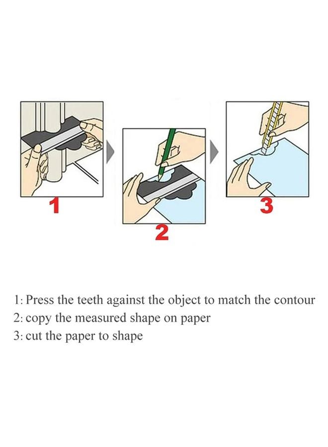 مقياس الشكل الأحمر القابل للتعديل مع آلية قفل لنسخ الكفاف بدقة - Image 5