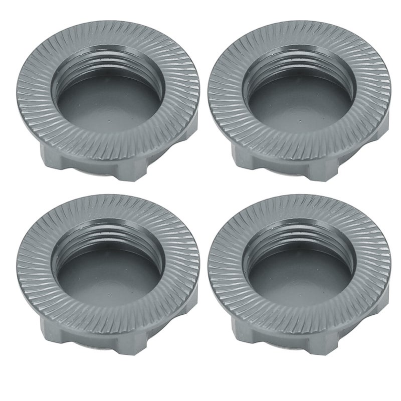 Lightweight Aluminum Alloy Hex Wheel Nuts 17mm Anti Loose Dustproof Hex Nut for 1/8 RC CarTitanium Gray - Image 5