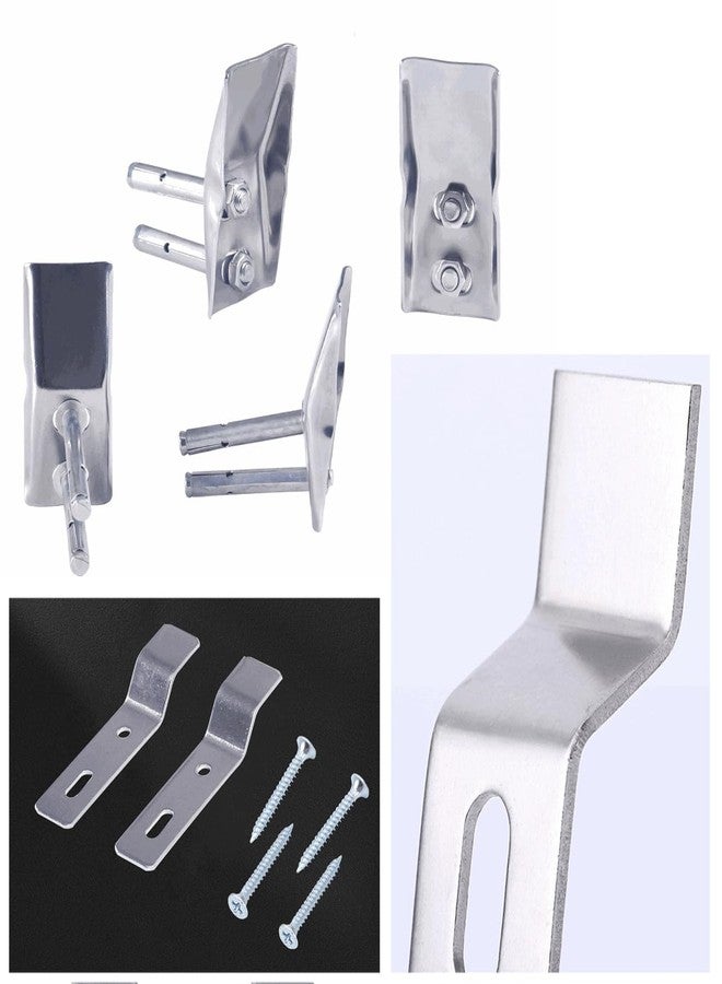 RecDec 2 Pairs Urinals Wall Mount Bracket Stand Hook with Expansion Screws for Men Urinal Washout Male Wash Out Basin Toilet Garage Shed Backyard Bathroom Outdoor - Image 3