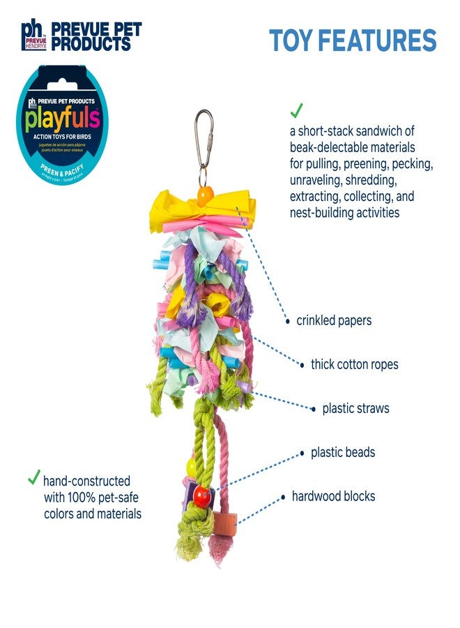 PH Prevue Hendryx Prevue Pet Products Preen & Pacify Calypso Creations Short Stack Bird Toy 62605 - Image 3