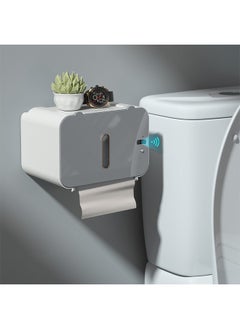 Tissue Box Holder Touch-sensitive Paper Towel Output USB Charging No Punching Required Waterproof and Moisture-proof Tissue Cover Top Storage or Mobile Phone Holder